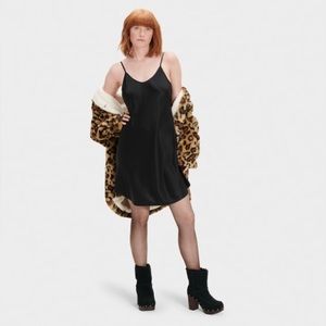 UGG 100% Silk Theda Slip Dress • Black • XL